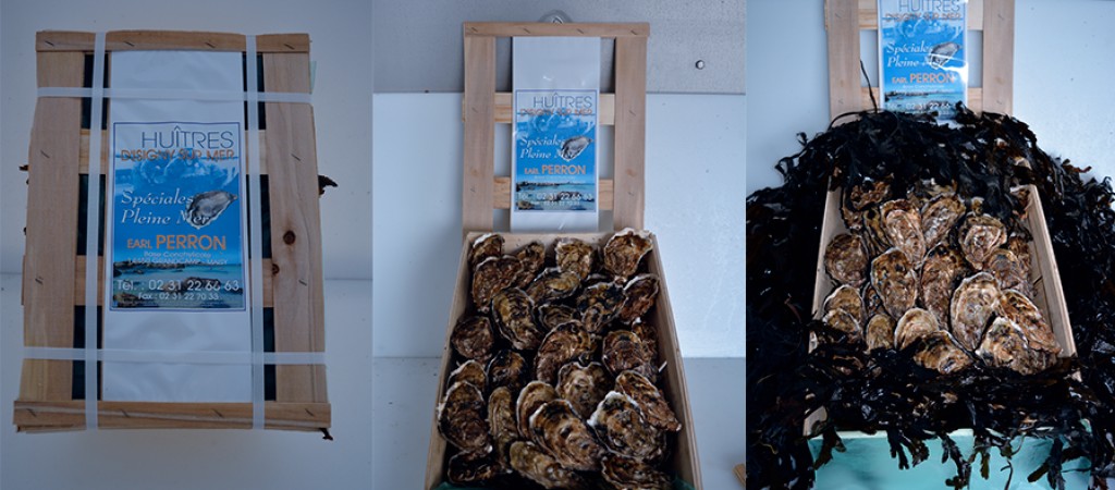 Panier d'huitres en vente